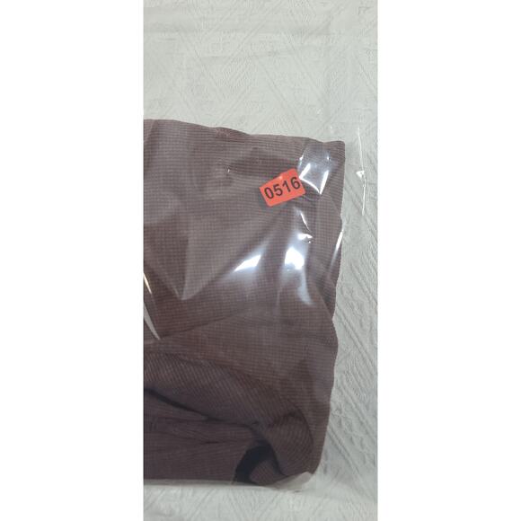 Michael Stars Bibi cowl neck top waffle knit chestnut brown Size 2X Fall Office - Picture 12 of 12